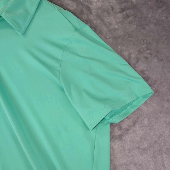 All‎ In Motion Men's XL Mint Green Vibrant Preppy Stretchy Athleisure Polo Shirt - Picture 6 of 7